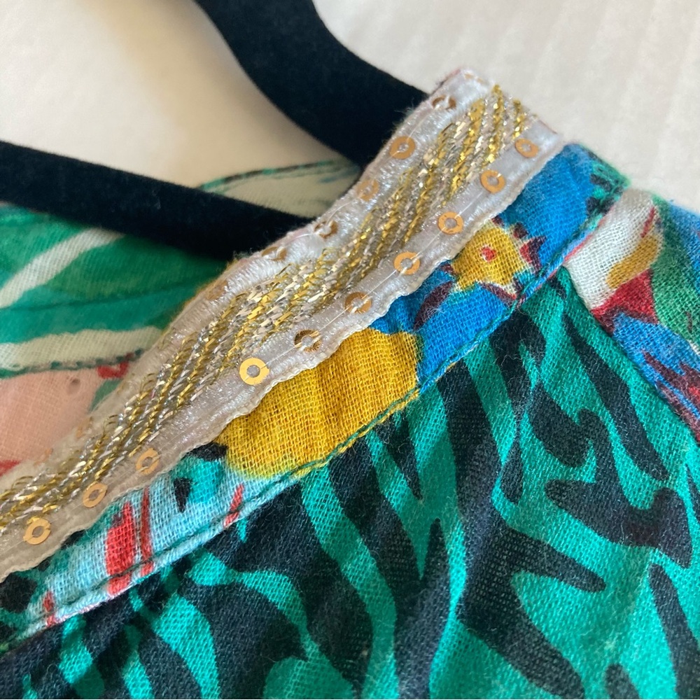 Ruby Yaya Multicolor Patterned Boho Midi Dress Wi… - image 7